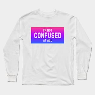 lgbtq+ -  bisexual slogan Long Sleeve T-Shirt